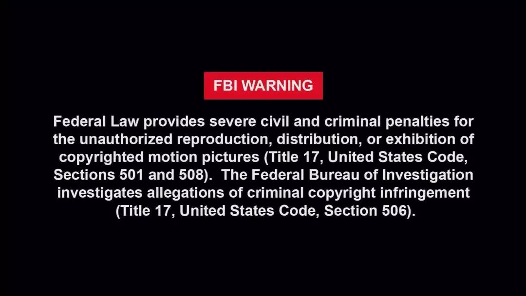 FBI WARNING